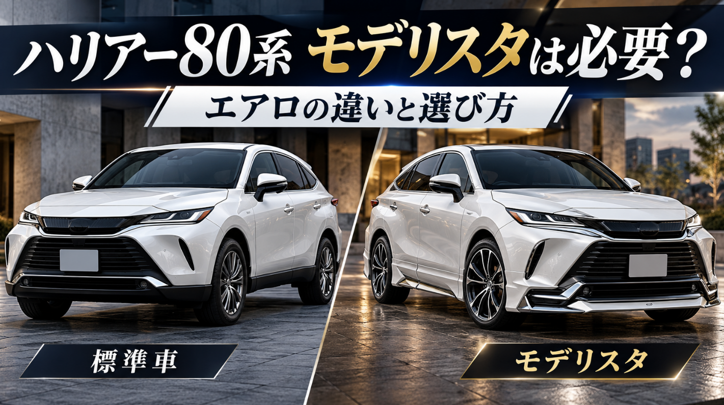 ハリアー80系モデリスタは必要？エアロの違いと選び方を解説 - CARIAL
