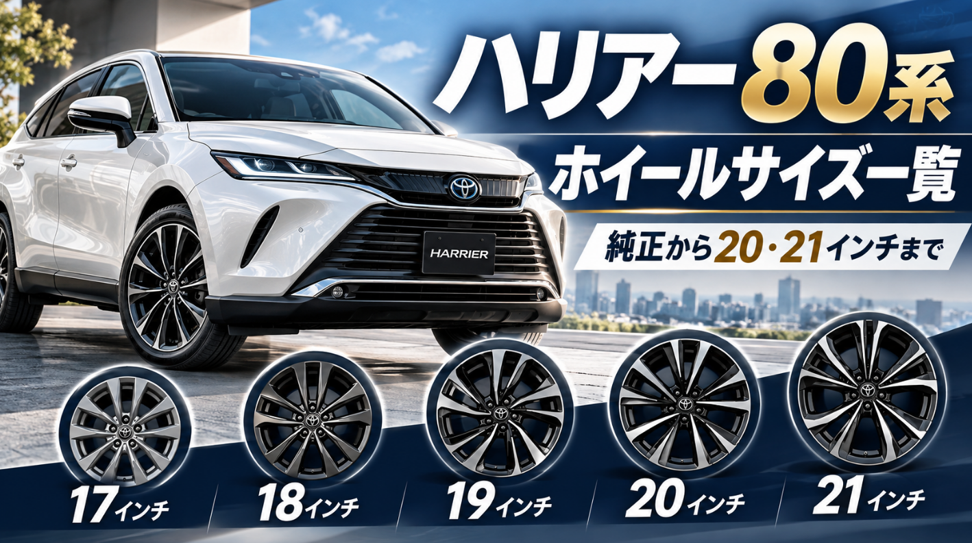 ハリアー80系ホイールサイズ一覧｜純正から20・21インチまで - CARIAL